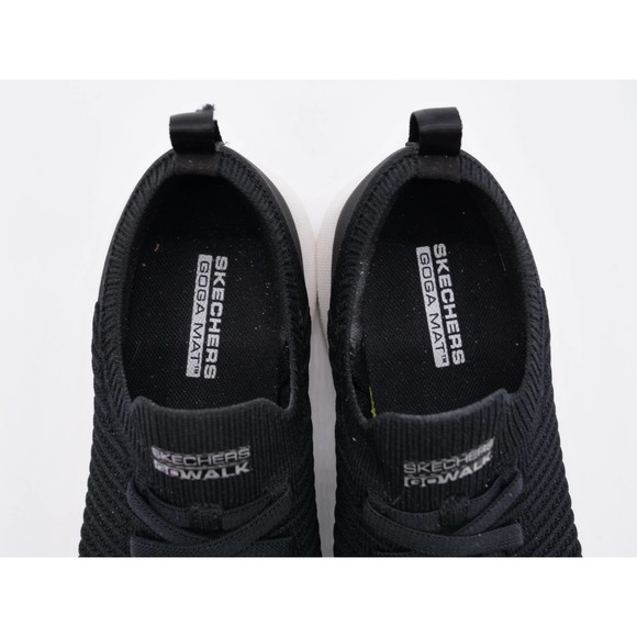 Skechers Sneakers Womens 5 Ultra Flex Black Stretch Knit Slip On Washable Shoes - Picture 7 of 10